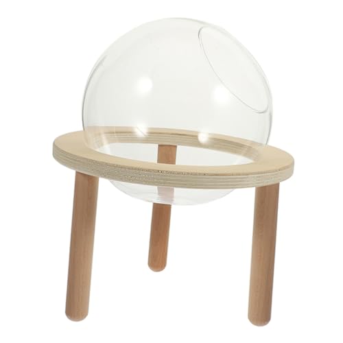 Happyyami 1 Set Glaskugel Badezimmer Badezubehör Critter Badezimmer Hamster Badesand Terrarienbehälter Kleine Hamsterbadewanne Hamster Badezimmer Terrarien Aus Holz von Happyyami