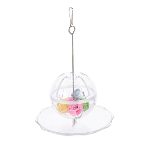 Happyyami 1 Set Haustiere Vogel Papageifahre Feeder Futtermittel Ballketten Ball Käfig Fütterung Kauspielzeug von Happyyami