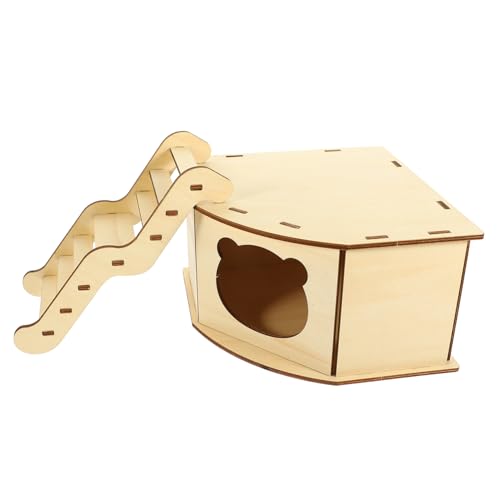 Happyyami 1 Set Kleintiere Leiter Hamster Holzhaus Holz Kleintiere Holzhaus Holz Hamster Spielzeug von Happyyami