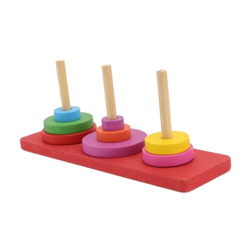 Happyyami 1 Set Papageien Trainingsring Vogel Stapelring Spielzeug Papageien Stapelring Spielzeug Vogel Trainingsring Spielzeug Interaktives Vogelspielzeug Papageien von Happyyami