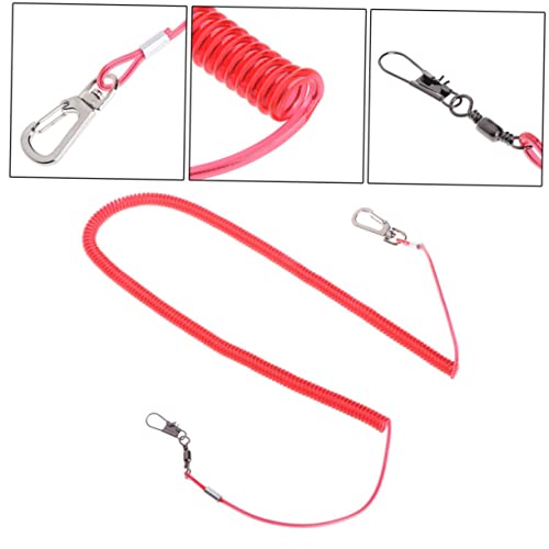 Happyyami 1 Stück 10 Vogelleine Papageienleine Seil Leine Vogelgeschirr Utility-Lanyard Außenbord-Lanyard Coil-Lanyard Futterspender Draht Aufgerollt Gewickeltes Schlüsselband Spielzeug von Happyyami