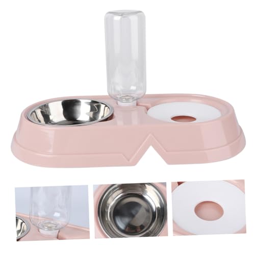 Happyyami 1 Stück Automatischer Trinknapf Für Haustiere Doppelnapf Hundenäpfe Edelstahl Haustier Tränkennapf Kleiner Hundewasserspender Katzenfutter Wassernäpfe Hundefutternapf Pp von Happyyami