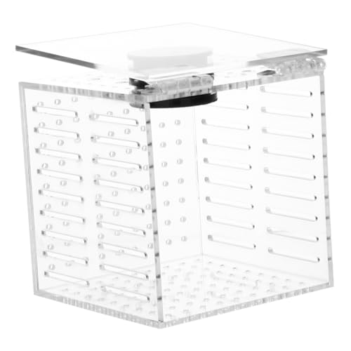 Happyyami 1 Stück Karton Isolationsbox Für Aquarien Garnelenkäfig Tank Aquarium Netz Futterspender Sieb Aquarienfilter Fisch Dekorationen Brutbehälter Für Fische Bausatz Transparent Acryl von Happyyami