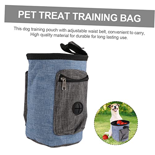 Happyyami 1 Stück Kationischer Flachs Hundebeutel In Blau Für Hunde Hunde Leckerei Beutel Für Hunde Hundewanderer Tasche von Happyyami