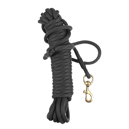 Happyyami 10 Hundeleine hundegurt hundelaufband Hunde Gurt Leine für mittelgroße Hunde Hunderutschleine Trainingsleine für Hunde Outdoor-Trainingsleine für Haustiere Polypropylen Black von Happyyami