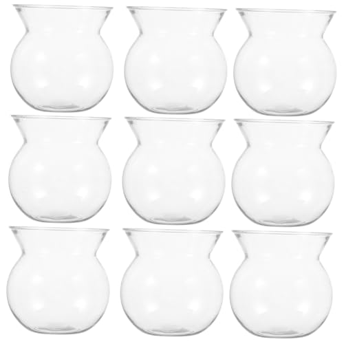 Happyyami 10 Stück Mini Kunststoff Vase Tischdekoration Heimdekoration Pflanzenvase Dekorative Vase Getrocknete Arrangement Vase Raumdekoration Kunststoff Vase Desktop Vase Das von Happyyami