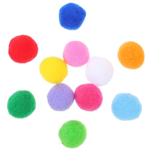 Happyyami 100st Flauschige Dekorationen Katzenspielzeugbälle Plüschtiere Ballspielzeug Aus Wollfilz Katzengarnknäuel Crinkle-bälle Für Katzen Mini-Spielzeug Katzenspielzeug Für Drinnen von Happyyami