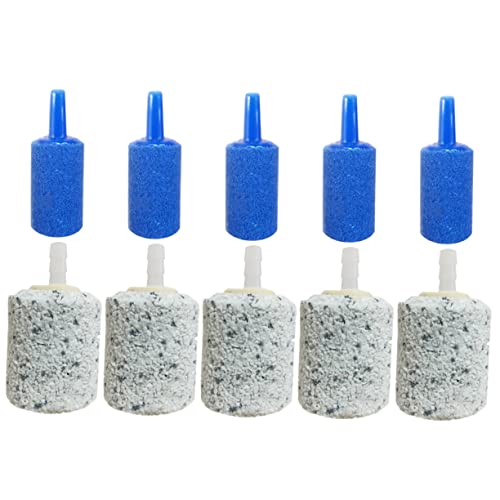 Happyyami 10stücke Teiliges Luftstein Diffusor Für Aquarien Zylindrischer Blasenstein Zur Sauerstoffanreicherung Fischbecken Und Teichen Für Luftpumpen Weiße Kombination Happyyami 10stücke Teiliges Luftstein Diffusor Für Aquarien Zylindrischer Blasenstein Zur Sauerstoffanreicherung Fischbecken Und Teichen Für Luftpumpen Weiße Kombination von Happyyami