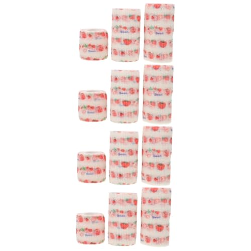 Happyyami 12 Rollen Anti-Schmutz-Verband für Hunde Selbstklebende Bandage Haustier Verband Pfotenwickel für Hunde Hundepfotenwickel farbiges Klebeband Selbstklebender Verbandwickel Hundeband von Happyyami