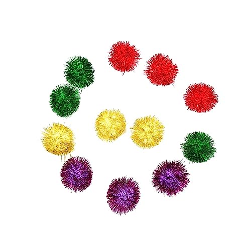 Happyyami 12St Ball Katzenspielzeug Katzen Spielzeug cat Toys Shimmer and Sparkle spielsachen für Katzen blitzeblank cat Spielzeug katzenspielzeuge Haustierspielzeug Glitzerkugeln von Happyyami