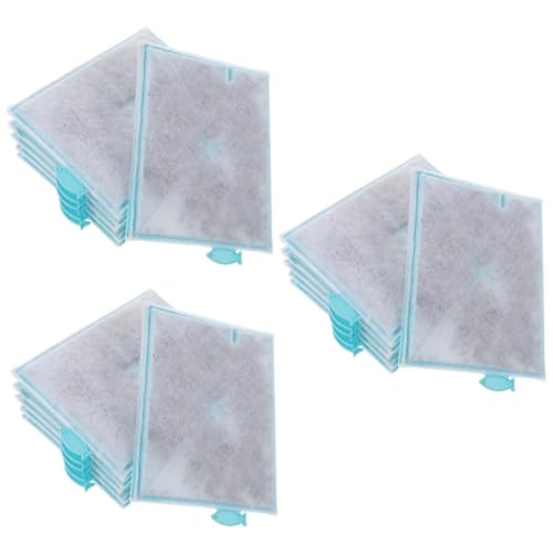 Happyyami 18 Stück Aquarium Filterelement Aquarium Sieb Praktisches Pad Aquarium Filterpad Praktische Aquarium Filter Aquarium Zubehör Filterversorgung Baumwolle von Happyyami