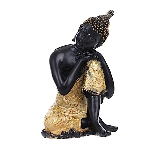 Happyyami 1Stk Aquarium Dekoration Buddha Statue Buddha Figuren Buddha Decoration Buddha Ornament Aquarium Buddha sitzende Statue Aquariumdekoration Aquarienverzierung Aquariendekoration von Happyyami