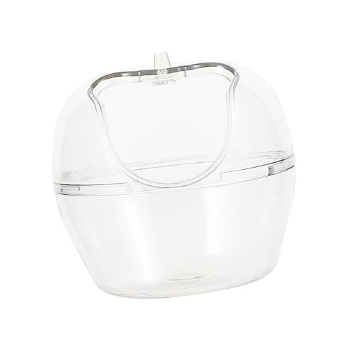 Happyyami 1Stk Hamsterbad Wasserflasche PIPI-Pads für Hunde Vlies Bausatz Hamster Terrarium Hamster sandbad Hamster zubehör Badebehälter Schlafnest für Haustiere Plastik Transparent von Happyyami