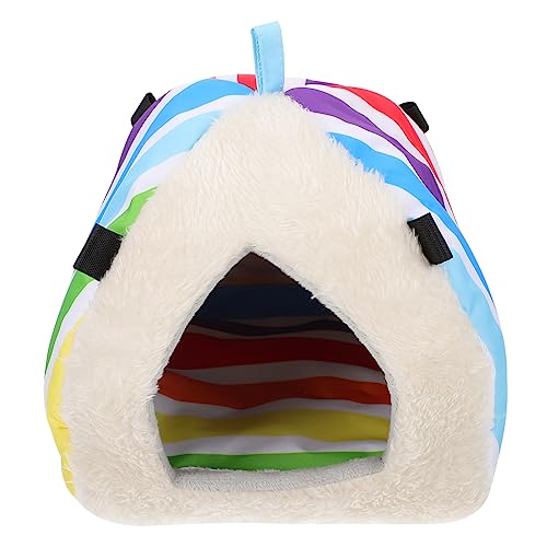 Happyyami Haustierbett Nest Hamster Schlafnest Haustier Baumwolle Nest Haustier Meerschweinchen Kuscheln 22x22 Warm von Happyyami