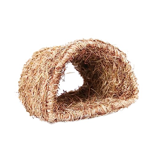 Happyyami Kaninchen Tunnel Handgefertigtes Woven Nest Für Kaninchen Größe 22cm x 20cm x 16cm Perfekt Für Spiel Und Bewegung Haustier Für Kaninchen von Happyyami