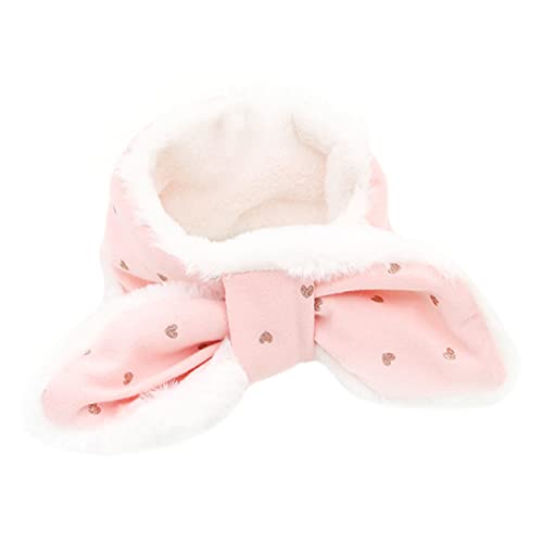 Happyyami 1Stk Haustier-Schal Haustier Halstuch kleine hundekleidung Winterschals Welpenschal Animal Costume tierische bescherung Haustier Hund Schal bequemer Schal für Hunde Baumwolle Rosa von Happyyami