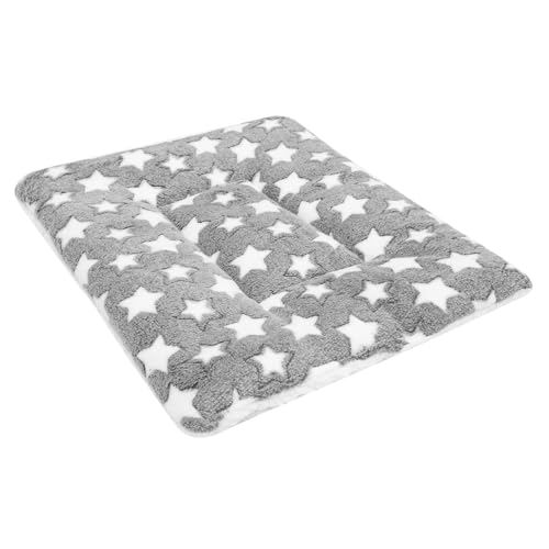 Happyyami 1Stk Haustiermatte Animal Polster pet Heating pad Sofa Polster Dog mat Katze schlafmatte Hund Katze Welpe Kätzchen Decke katzenbett Bodenbelag für Haustiere Ruhekissen Flanell Grey von Happyyami