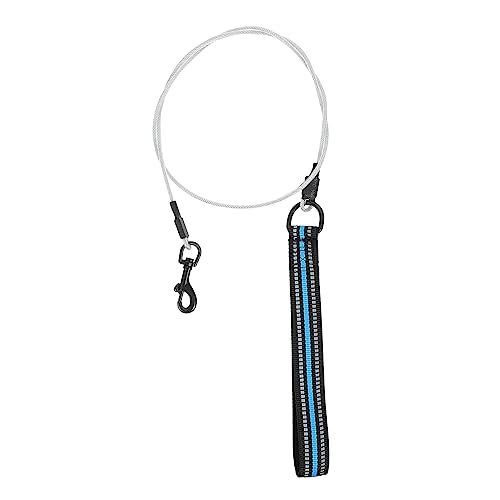 Happyyami 1Stk Hundeleine hundegurt hundelaufband hundegürtel Autositzbezug für Hunde Kabel und Leine Netz Hundegeschirr Kette Trainingsseil für Hunde Outdoor-Wanderseil Stahldraht Blue von Happyyami