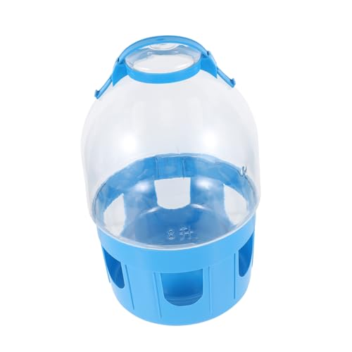 Happyyami 1Stk Taubenkessel tränkebecken wasserbecken Tauben Wasserflasche Tierfutter Taubenversorgung Wachtel professionelle Taubenfütterung Wasserbehälter für die Taubenfütterung PVC Blue von Happyyami