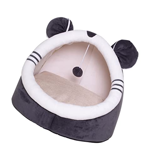 Happyyami 1Stk warmes Haustierbett Katzentransporter Plüschkatzennest Katzenhängematten Tiere pet Bed petbett hundbetten katzenbetg Cartoon-Haustierbett Katze beruhigungsbett Tuch von Happyyami