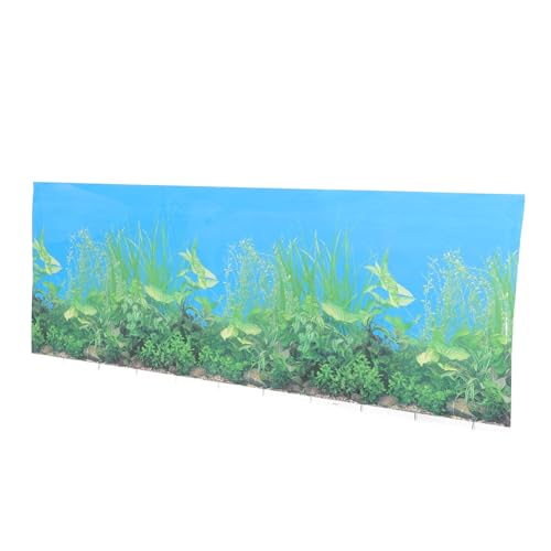 Happyyami 1stk Aquarium Hintergrundpapier Automatisch Dekorpapier Für Aquarien Netz Aufkleber Tapeten Für Aquarien Vakuumkies Für Aquarien Tank Schwamm Unterwasserplakat Fisch Dickfilmpapier von Happyyami