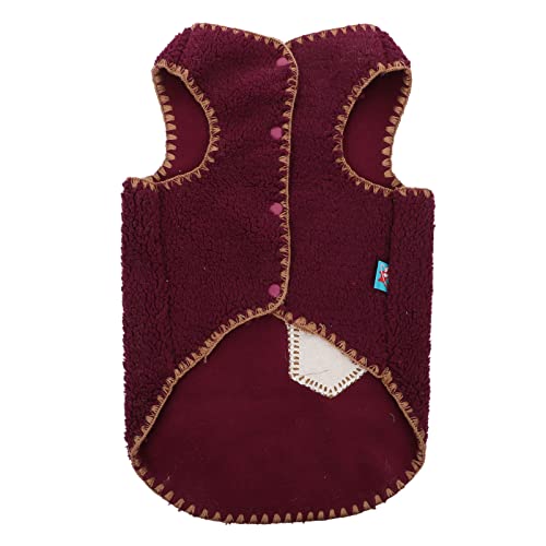 Happyyami 1stk Haustierweste Haustierbedarf Welpe Vintage-Jacke Hunde Hund Coole Weste Heiser Haustierkleidung Haustier-Weste Dackel Winterjacke Wintermäntel Polyester Violett von Happyyami