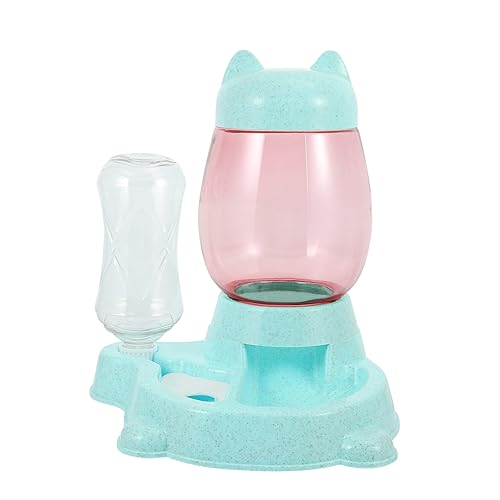 Happyyami 1stk Katzenfutter Wasserspender Für Welpen Futterautomat Für Welpen Automatischer Futterautomat Für Hunde Und Katzen Kleiner Wasserspender Für Hunde Hündchenfutter Blue Plastik von Happyyami