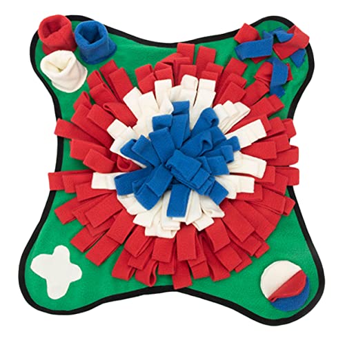 Happyyami 1stk Pet Sniffing Pad Haustierbedarf Welpen Schnüffelmatte Futterkissen Für Snacks Verbergen Waschbare Teppiche Hundeschnüffelkissen Hund Iq Mat Hundedecke Colorful Polarfleece von Happyyami