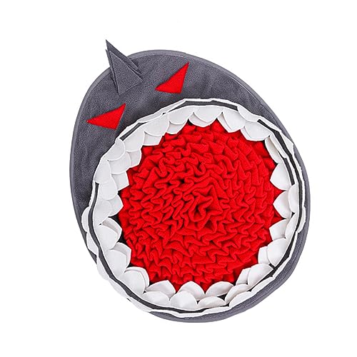 Happyyami Hunde-futtermatte Haustier-trainingsunterlage Shark Snuffle Aus Polarfleece Verbessert Den Geruchssinn des Hundes von Happyyami