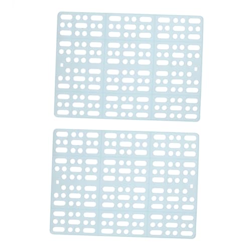 Happyyami 2 STK Kaninchen-Fußmatte Kaninchenmatten Hausmatte Haustierkäfig Meerschweinchen Hasen zubehör für den käfig kaninchenstall zubehör PVC Matte für Haustiere Haustiermatte Blue von Happyyami