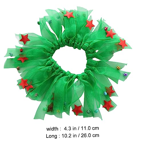 Happyyami 2 STK Weihnachtsschal Für Haustiere Weihnachtshaustier-kragenschal Hundehalsband Klein Kleines Hundehalsband Hund Weihnachtsfliege Winterurlaub Hundeschal Halloweenkostüm Polyester von Happyyami