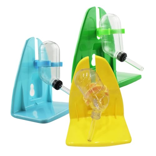 Happyyami 2 Sätze Hamster 60 Ml Hängekäfig-trinkbrunnen Hamsterflasche Automatischer Wassernapf Haustierwasser Wasserstation Für Haustiere Kleiner Wasserspender Hängende Schwerkrafttränke von Happyyami