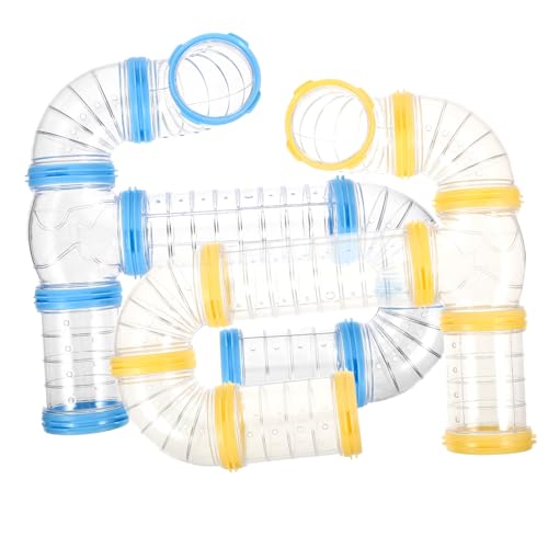 Happyyami 2 Sätze Hamster-Röhren-Kit Spielzeug Käfig für Meerschweinchen Mini Käfigrohr für Meerschweinchen Rennmaus Hamsterkäfig DIY Tunnel Rattenfreier Tunnel Hamsterröhren und Tunnel pp von Happyyami