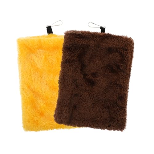 Happyyami Hamsterbett Und Eichhörnchen-hängematte – 2 Stück Haustier-Schlafsack Betten Weicher Flanell Für Kleintiere Happyyami Hamsterbett Und Eichhörnchen-hängematte – 2 Stück Haustier-Schlafsack Betten Weicher Flanell Für Kleintiere von Happyyami