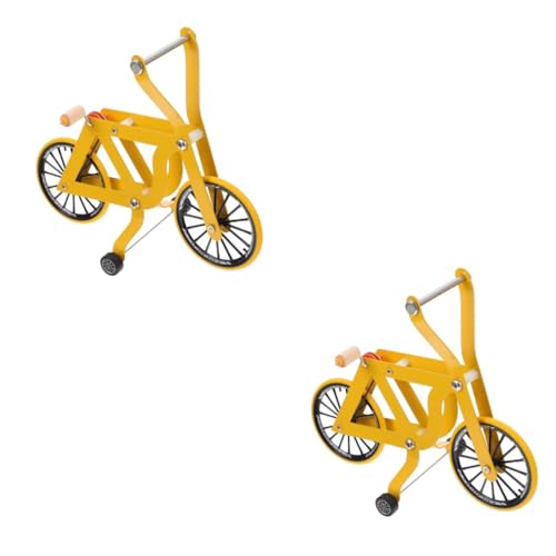 Happyyami 2 Stück Papageienfahrrad Papageientraining Requisiten Kunststoff Papageienspielzeug Vögel Lernspielzeug Lustiges Papageienfahrrad Vögel Trainingsspielzeug Kreatives von Happyyami