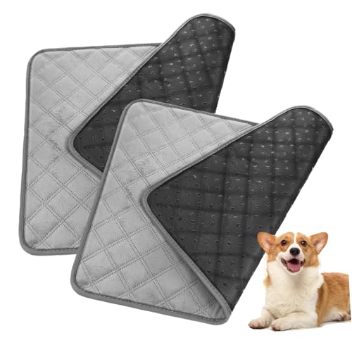 Happyyami Pee Pads Waschbar Für Hunde 2er-Pack Wiederverwendbare Welpen-trainingspads Hohe Saugfähigkeit Weich Nicht Für Zuhause Auto von Happyyami