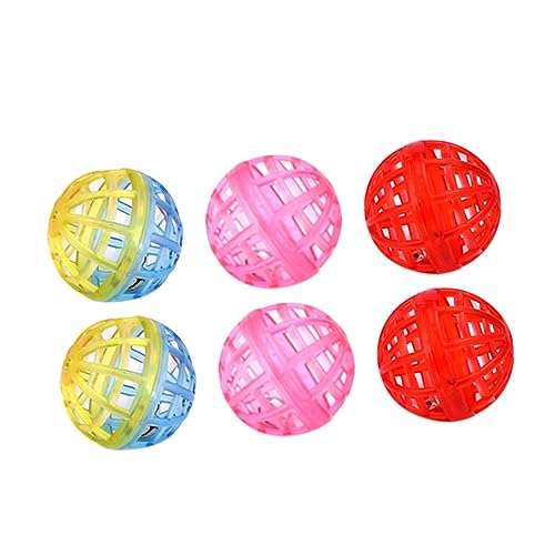 Happyyami 20st Katzenglocke Ballspielzeug Katzenspielzeug Spielzeugball Interaktiver Ball Für Haustiere Pet Glocke Kugel Katze Spielt Spielzeug Katze Behandeln Ball Interaktiver Hundeball von Happyyami