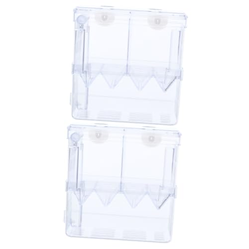 Happyyami 2St Brutkasten für Aquarien Fischgärtnerei für Aquarien Aquarium Brüterei Aquarien-Inkubator Aquarium Brutkasten Isolationsbox für Fische Zuchtbecken Trennwand für Aquarien Plastik von Happyyami