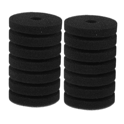 Happyyami 2St Filterschwamm Replacement Filter ersatzfilter Filterwechseln Filter Ersatzteile filterschaum Aquarium Filter Ansaugabdeckung Filterabdeckung für Aquarien Aquarienbedarf Black von Happyyami