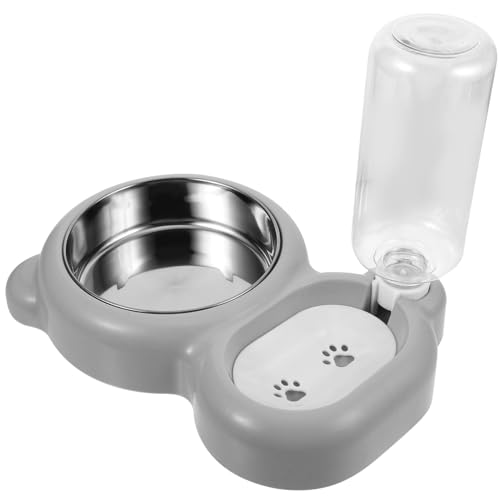 Happyyami 2St Futternapf für Haustiere Katzennäpfe edelstahlschüsseln Wasserspender für Kaninchenfutter automatisches Wasser Hundenäpfe Katzennapf Nackenschutz für Katzenfutter Multifunktion von Happyyami