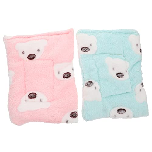 Happyyami 2St Hamster Pad Hamster Winter warmes Nest Futter für Meerschweinchenkäfige Hamsternestkissen hamsterbett hamsterkäfig zubehör Hamster Bett Matte Schlafnest für Haustiere Baumwolle von Happyyami