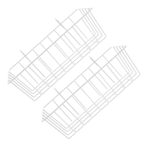 Happyyami 2St Hasenheu füttern Käfig Heufütterung Chinchilla-Heuhalter Käfig-Feeder Futterstation für Kaninchen Wurf Kaninchenheuraufe Heuhalter für Hasen Hasenhalter Hängehalter Eisen Weiß von Happyyami