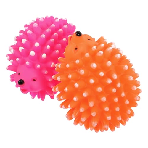 Happyyami 2St Haustier-Igel-Spielzeug Welpenspielzeug Hunde Eichhörnchen Spielzeug Animal Toys Tier Spielzeug für Haustiere Tragbares Kauspielzeug für Haustiere Emulsion Yellow von Happyyami