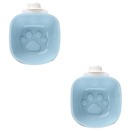 Happyyami 2St Käfigmontierter Katzennapf Futternapf verdicken Hundefutter pet Supplies haustierbedarf hängende Haustierschüssel Futterautomat für Haustiere die Katze Zubringer Hundenapf von Happyyami