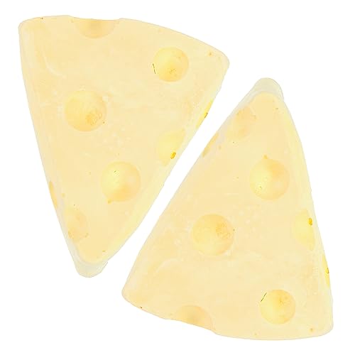 Happyyami 2St Käse Käse Mozzarella Kauspielzeug Hamsterspielzeug Hamsterfutter Hamster Spielzeug Hamster leckerlies Leckereien für Meerschweinchen Hamster Beißspielzeug Kalziumgips Yellow von Happyyami