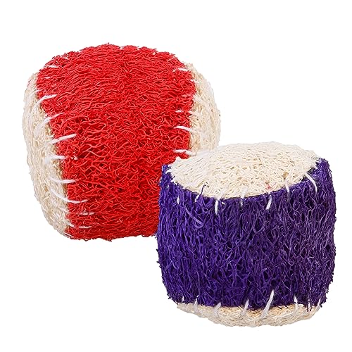 Happyyami 2St Luffa-Spielzeug für Haustiere Dog chew Toy hundekauspielzeuge Dog Toys hundebedarf Welpenfangspielzeug Kauspielzeug für Welpen Kauspielzeug für Haustiere Kauspielzeug für Hunde von Happyyami