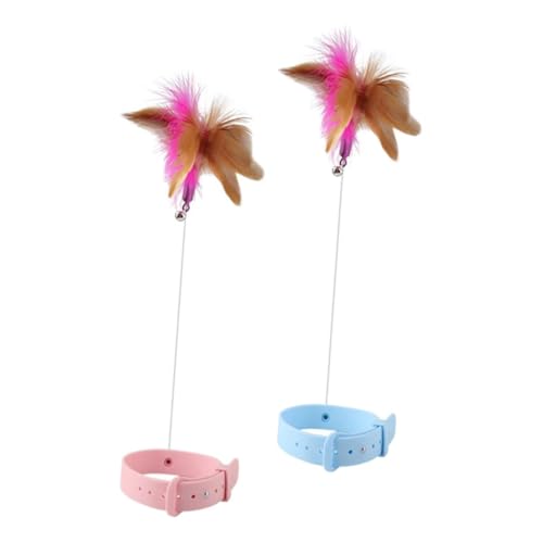 Happyyami 2stücke Katzen Spielzeug Federn Interaktives Katzenspielzeug Für Drinnen Katzenhalsband Zubehör Lustige Spielstäbe Selbstunterhaltung Happyyami 2stücke Katzen Spielzeug Federn Interaktives Katzenspielzeug Für Drinnen Katzenhalsband Zubehör Lustige Spielstäbe Selbstunterhaltung von Happyyami