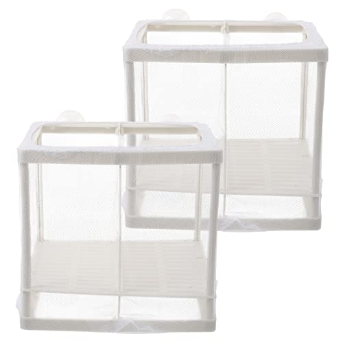 Happyyami 2pcs Zucht Box Für Fisch Aquarium Mesh Box Teiler Fisch Tank Protrin Separator von Happyyami