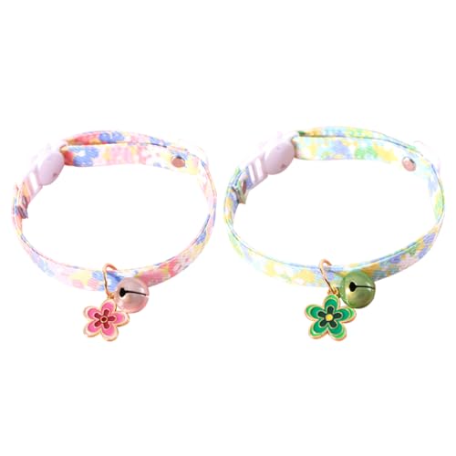 Happyyami Haustierhalsband Mit Dekorativen Blumenglöckchen - Verstellbare Halskette & Hautfreundlich Happyyami Haustierhalsband Mit Dekorativen Blumenglöckchen - Verstellbare Halskette & Hautfreundlich von Happyyami