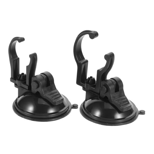 Happyyami 2st Aquarium-lichtständer Mit Saugnapf Anlage Clips Stand Luftstein-Aquarium Deckel Tauchfähig Aquarium Geführt Schwimmbad Pool-brunnen Über Aquarium Zubehör Dekoration Black Abs von Happyyami